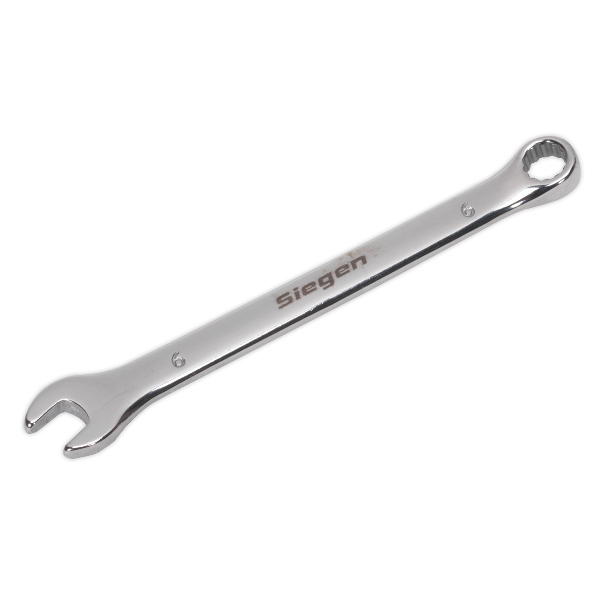 Sealey WallDrive Combi Spanner Chrome Vanadium Steel Polished Finish 6mm S01006