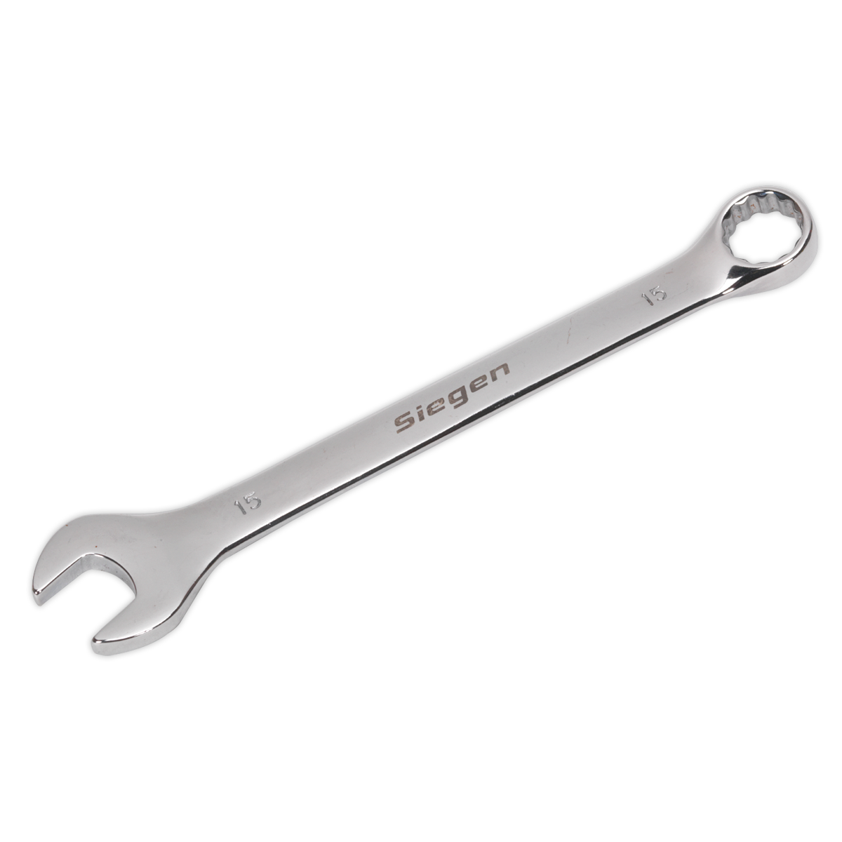 Sealey WallDrive Combi Spanner Chrome Vanadium Steel Polished Finish 15mm S01015