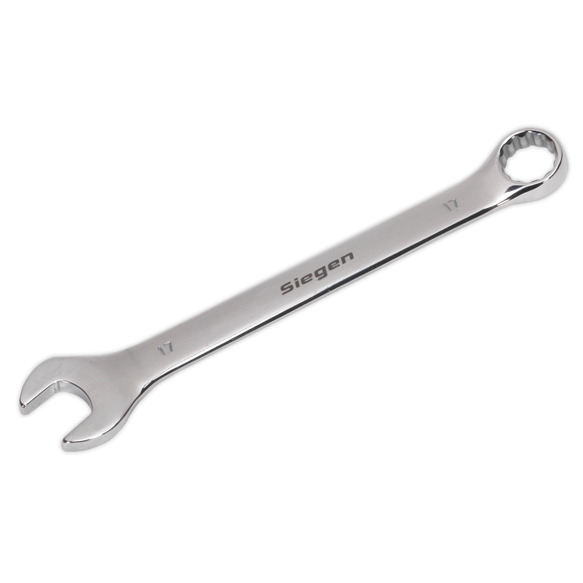 Sealey WallDrive Combi Spanner Chrome Vanadium Steel Polished Finish 17mm S01017