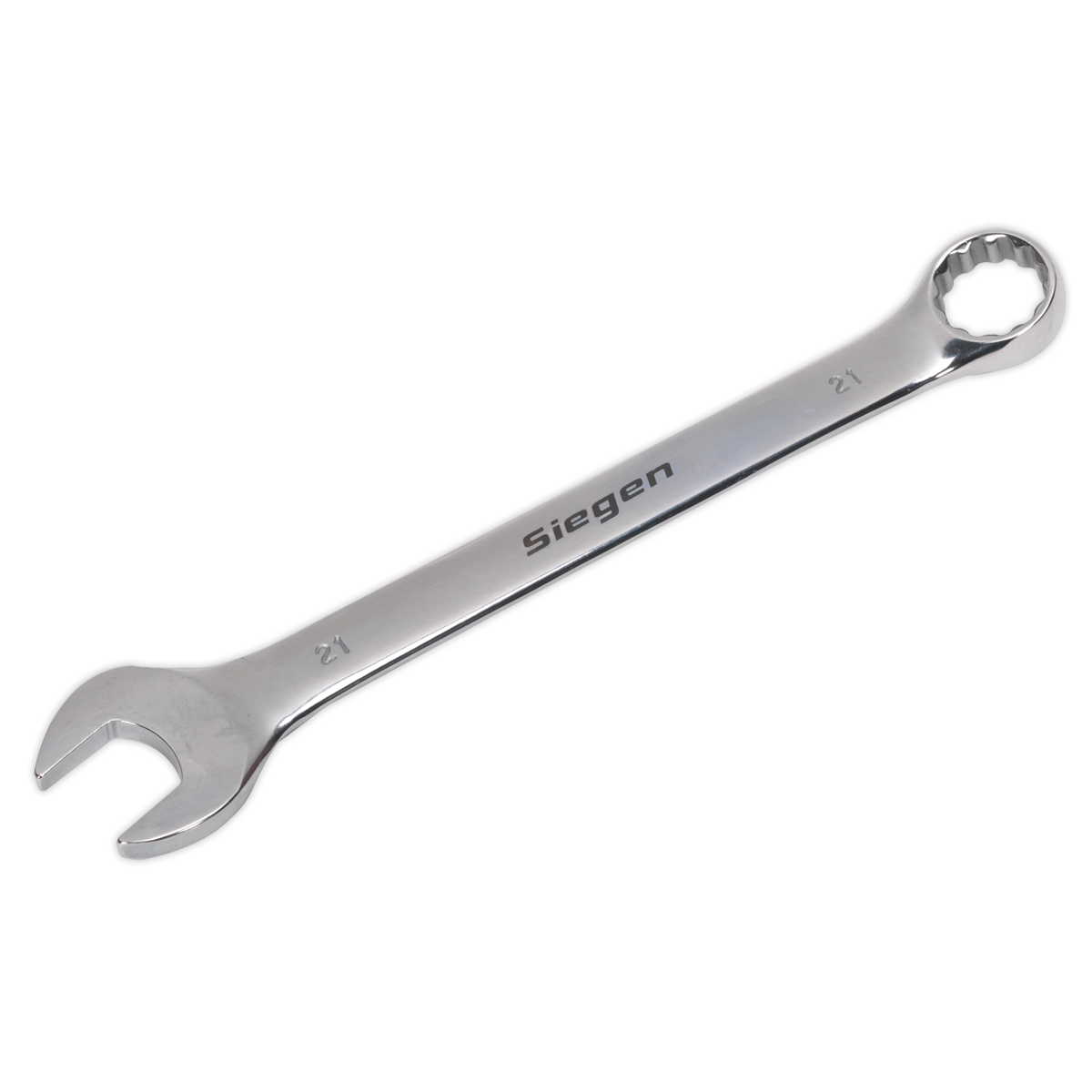 Sealey WallDrive Combi Spanner Chrome Vanadium Steel Polished Finish 21mm S01021