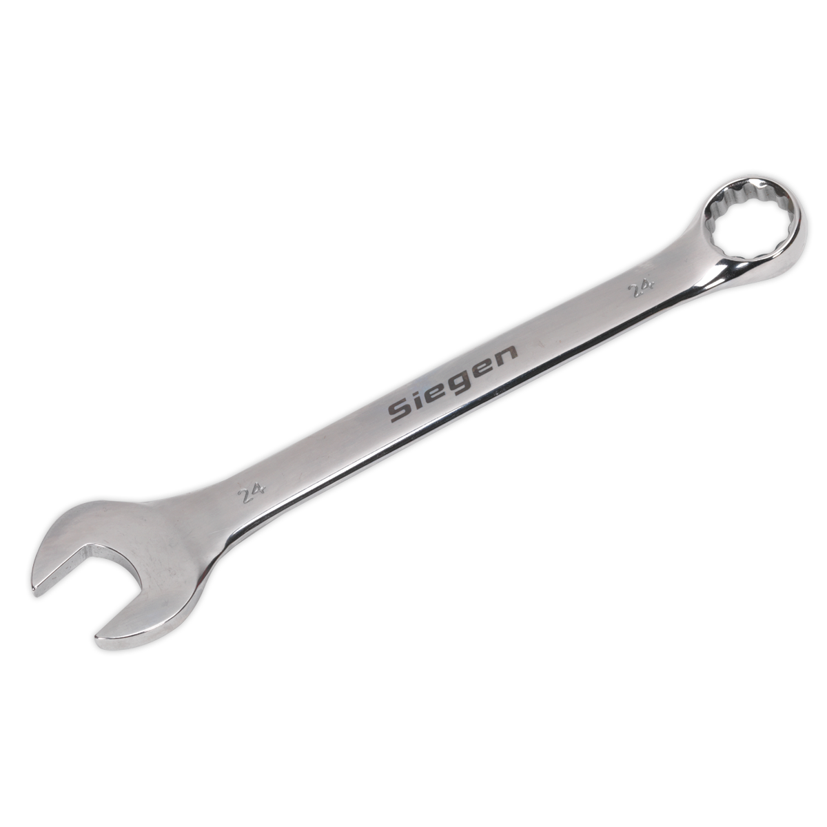 Sealey WallDrive Combi Spanner Chrome Vanadium Steel Polished Finish 24mm S01024
