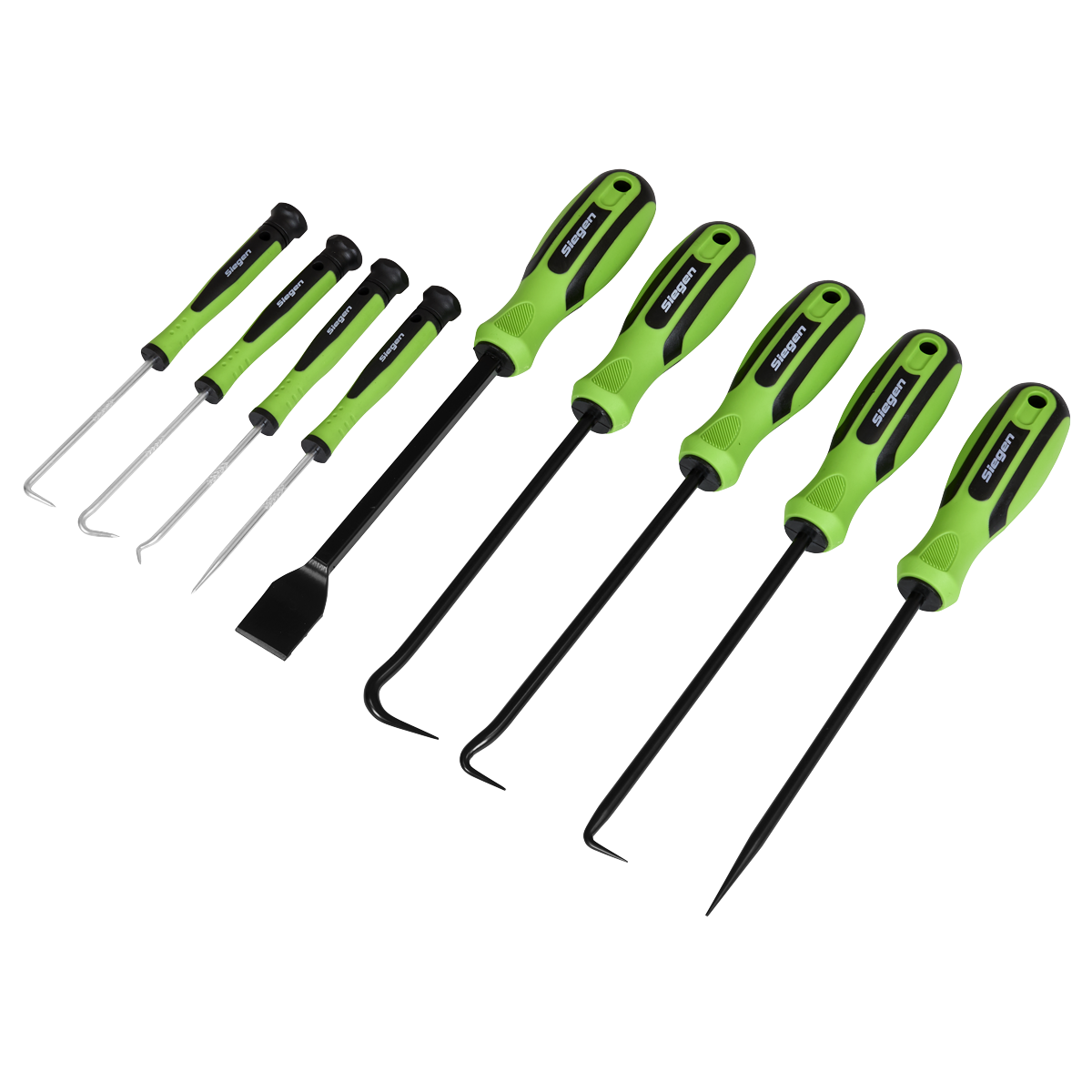 Sealey Scraper & Hook Set With Ergonomically Styled Handles 9 Pieces S01103