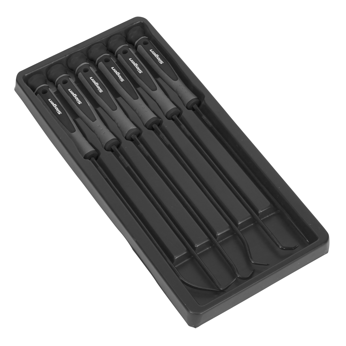 Sealey Pick & Hook Set 6 Pcs Extra-Long With Black Finished Steel Shafts S01104