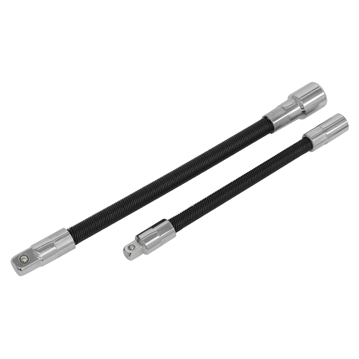 Sealey Flexible Extension Adaptor Set 1/4" Square 150mm 3/8" Square 200mm AK7341