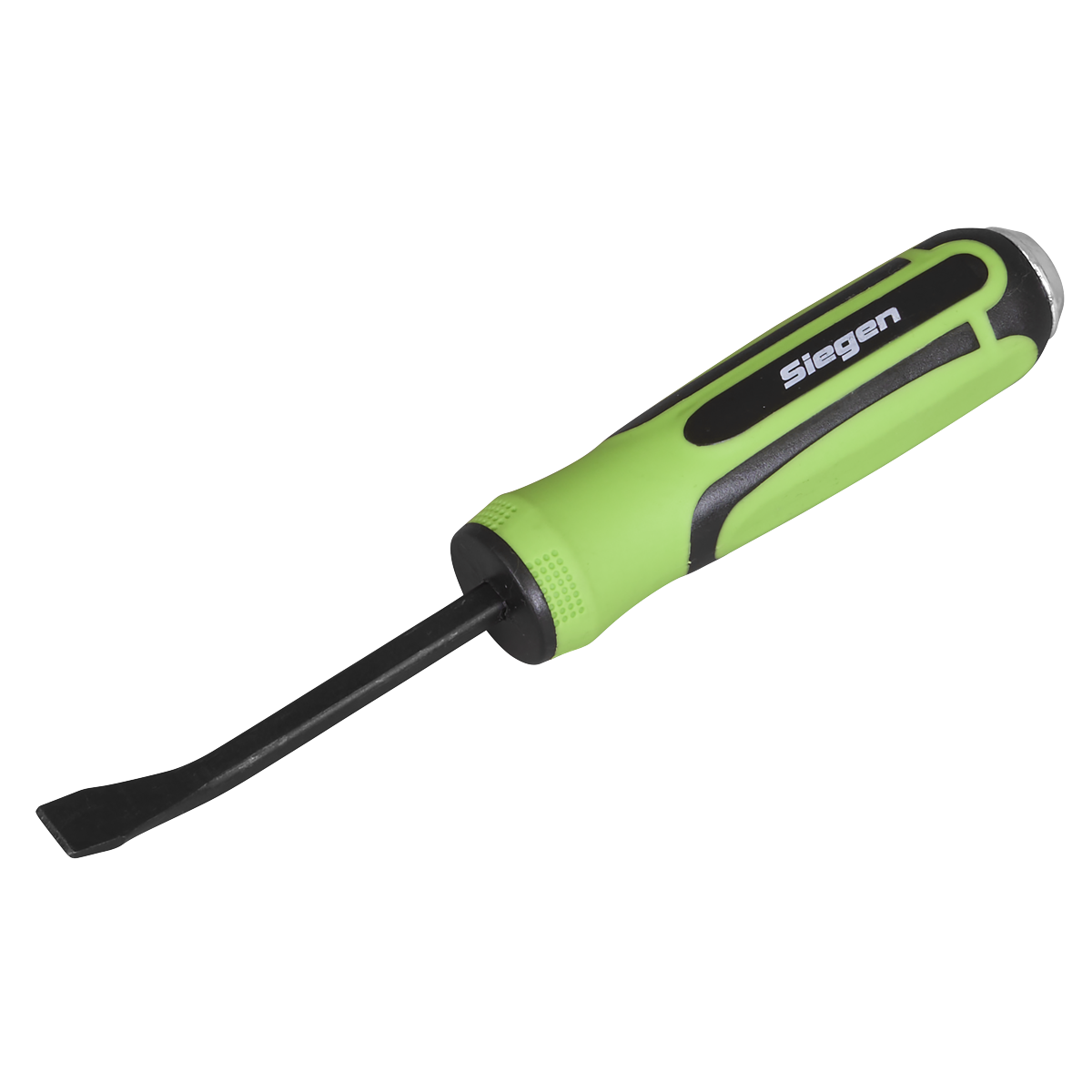 Sealey Heavy Duty Angled Pry Bar Set With Hammer Cap 4 Pieces Green/Black S01138