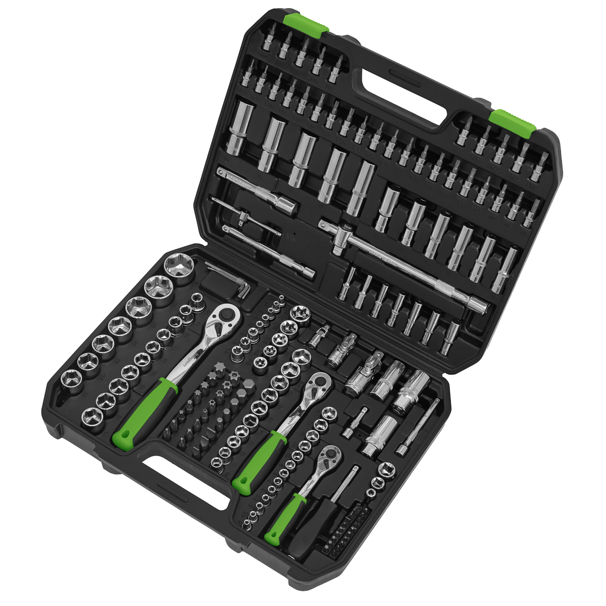 Sealey 1/4" 3/8" 1/2" Square Drive WallDrive Metric Socket Set 171 Pieces S01211