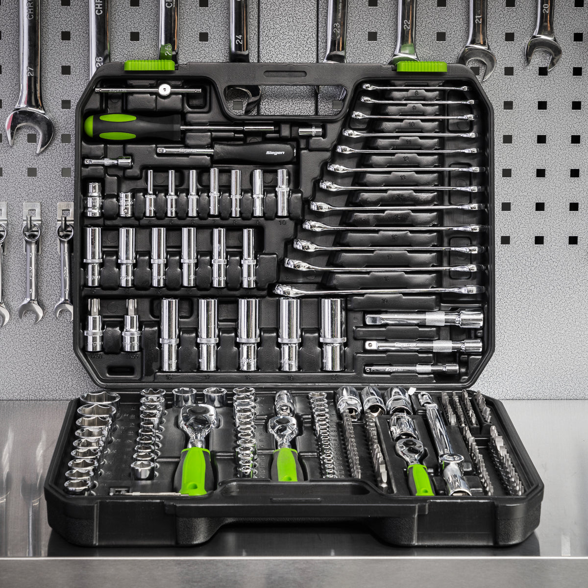 Sealey 1/4" 3/8" 1/2" Square Drive WallDrive Metric Socket Set 219 Pieces S01212