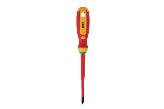 LASER 8447 Screwdriver VDE Insulated Phillips-Head Ph1 100mm CrMo Soft Grip