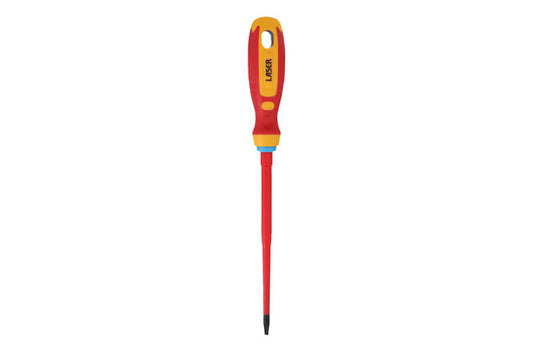 LASER 8453 Screwdriver VDE Insulated Flat 5.5x125mm Chrome Molybdenum Soft Grip