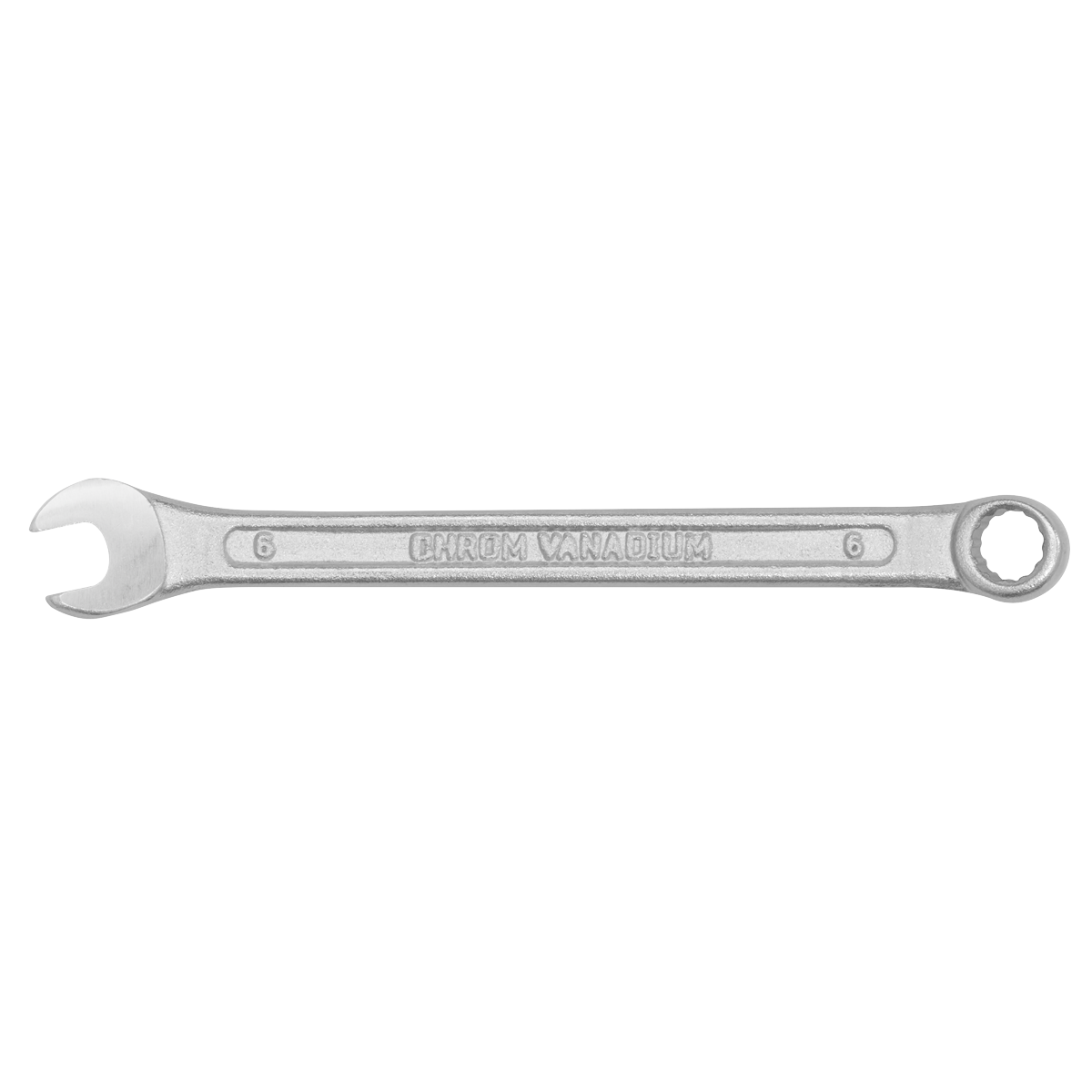 Sealey Combination Spanner Chrome Vanadium Steel Fully Polished Heads 6mm S0406