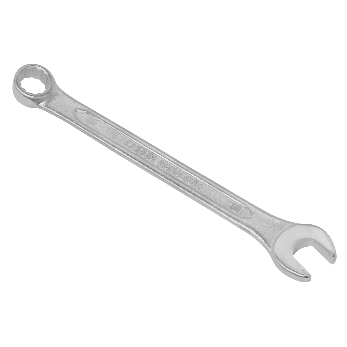 Sealey Combination Spanner Chrome Vanadium Steel Fully Polished Heads 10mm S0410