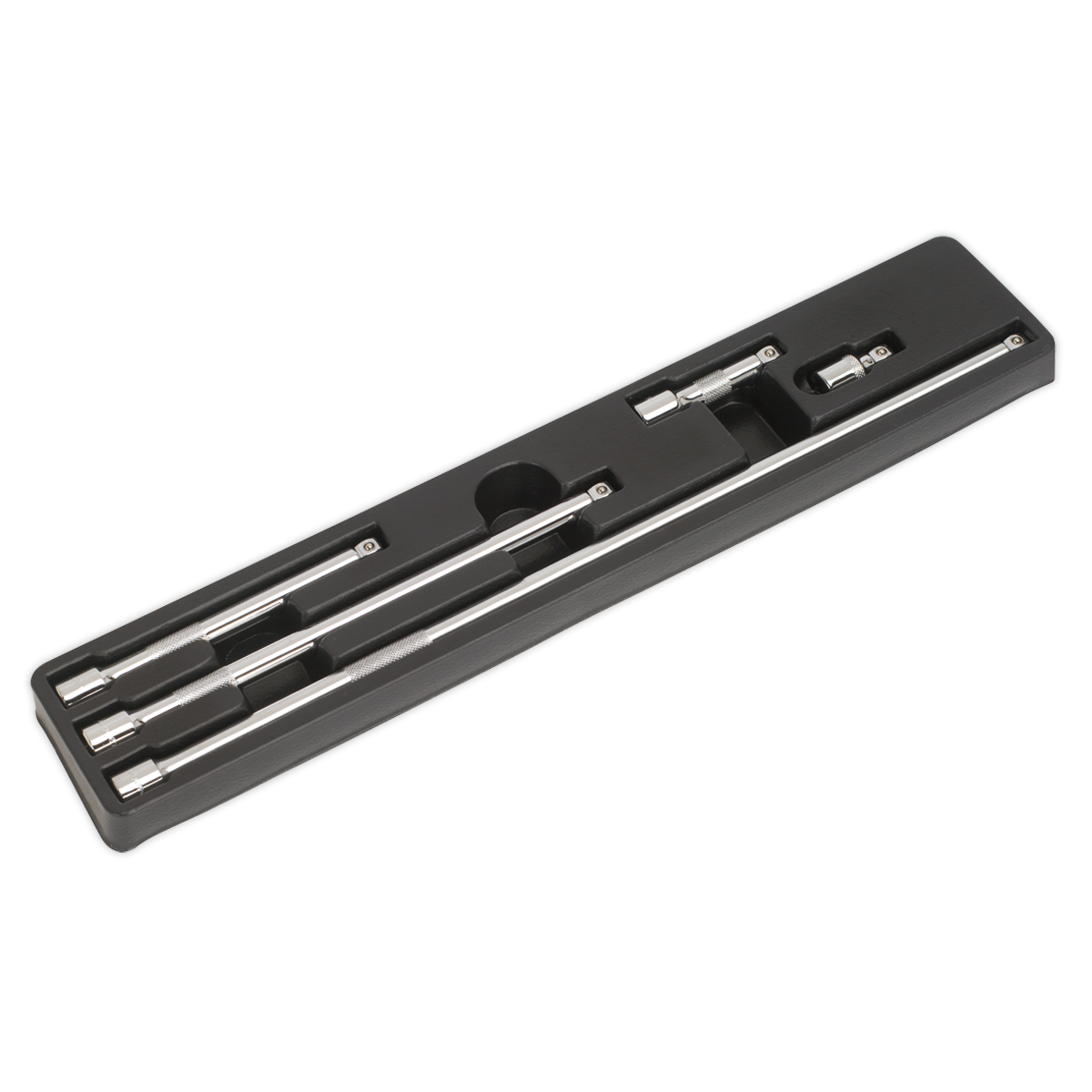 Sealey Wobble Extension Bar Set Chrome Plated 5 Pieces 3/8" Square Drive AK767