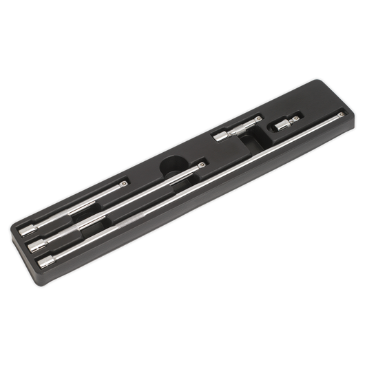 Sealey Wobble Extension Bar Set Chrome Plated 5 Pieces 3/8" Square Drive AK767