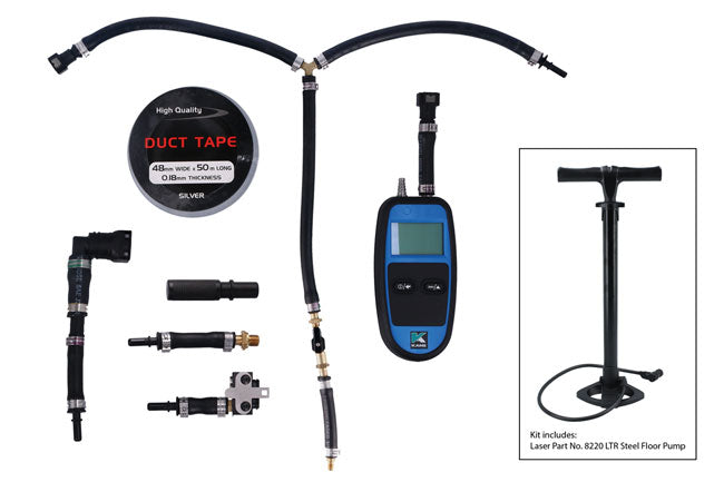 LASER 8467 EV Battery Integrity Pressure Test Kit For Hyundai Jaguar Kia Nissan