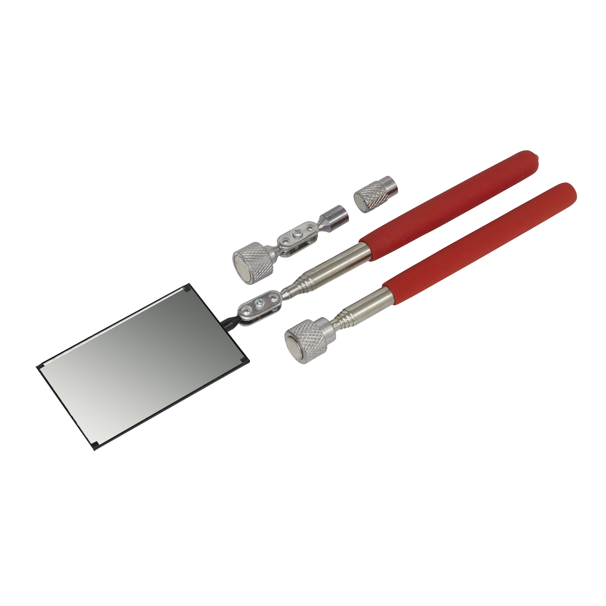 Sealey Magnetic Pick-Up & Inspection Tool Kit With Textured Grip 4 Pieces S0556