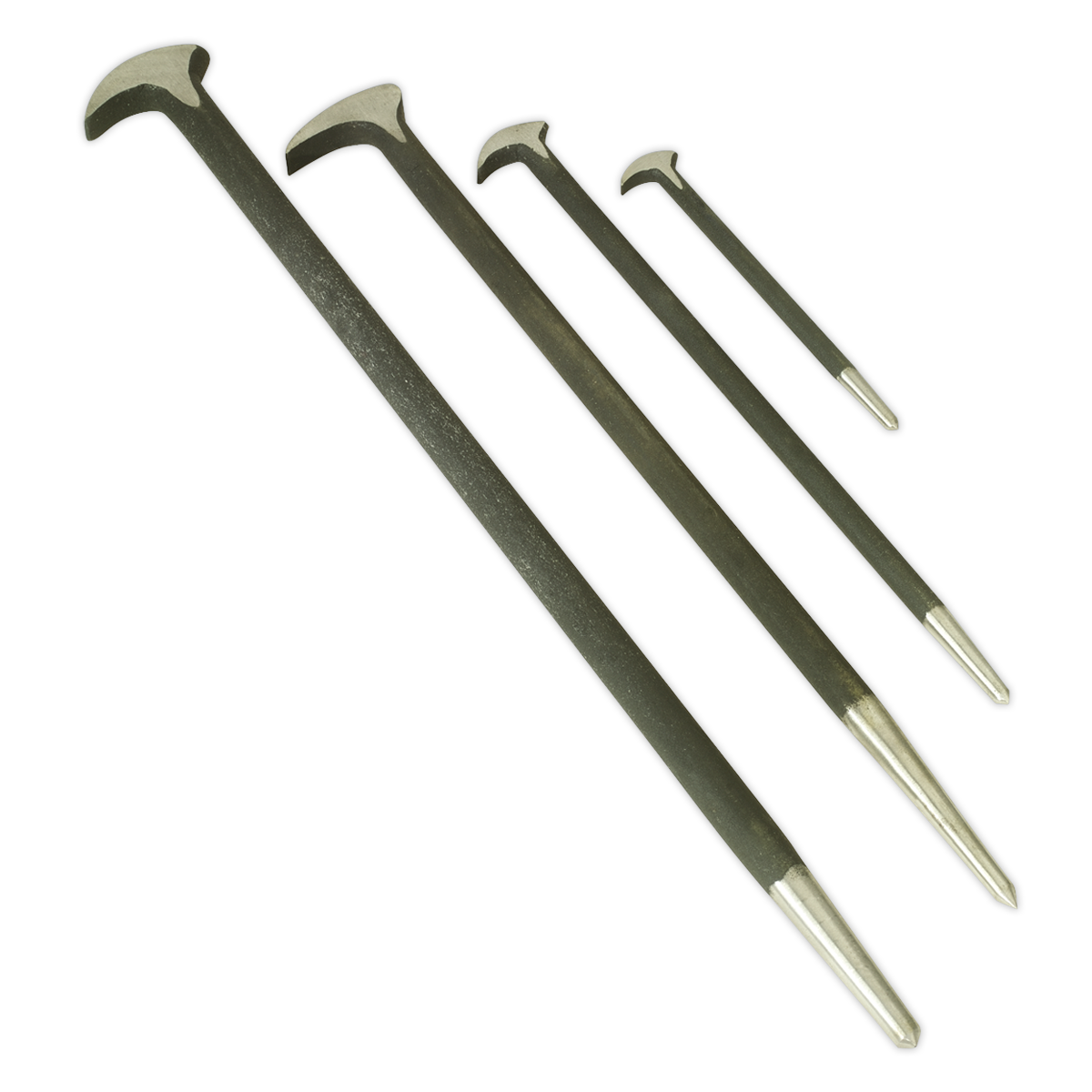 Sealey Heelbar Set Drop-Forged Heat Treated Steel Shafts 4 Pieces Tools S0640