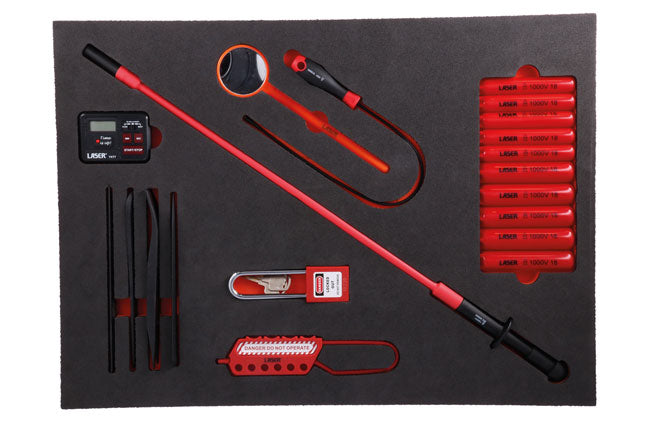LASER TOOLS 8488 Insulated Specialist Foam Inlay VDE 1000V Set 5 Pieces
