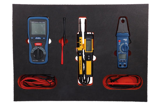 LASER 8489 Insulated Test Instruments Foam Inlay VDE 1000V Set 5 Pieces
