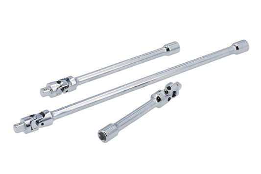 LASER 8495 Universal Joint Extension Set Spring Loaded 1/4" Drive 3pc Auto