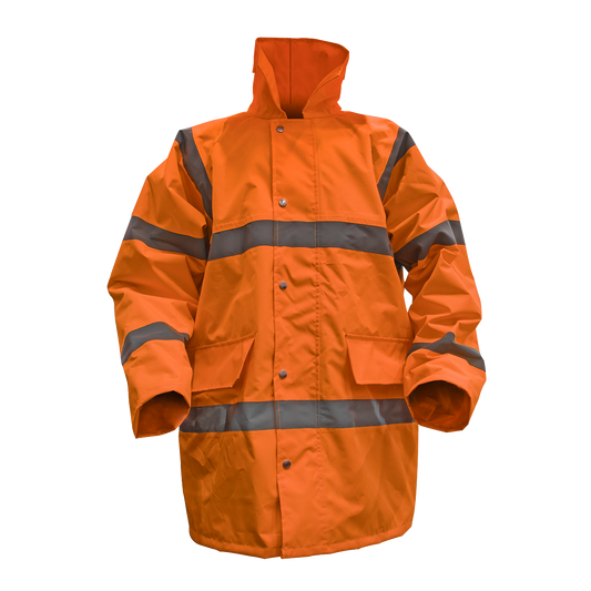Sealey Hi-Vis Orange Motorway Jacket With Quilted Lining XX-Large 806XXLO
