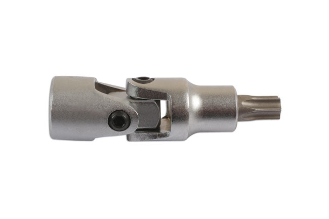 LASER 2904 Screwdriver T45 Torx Star Bit Universal Joint 3/8" Drive CRV Steel