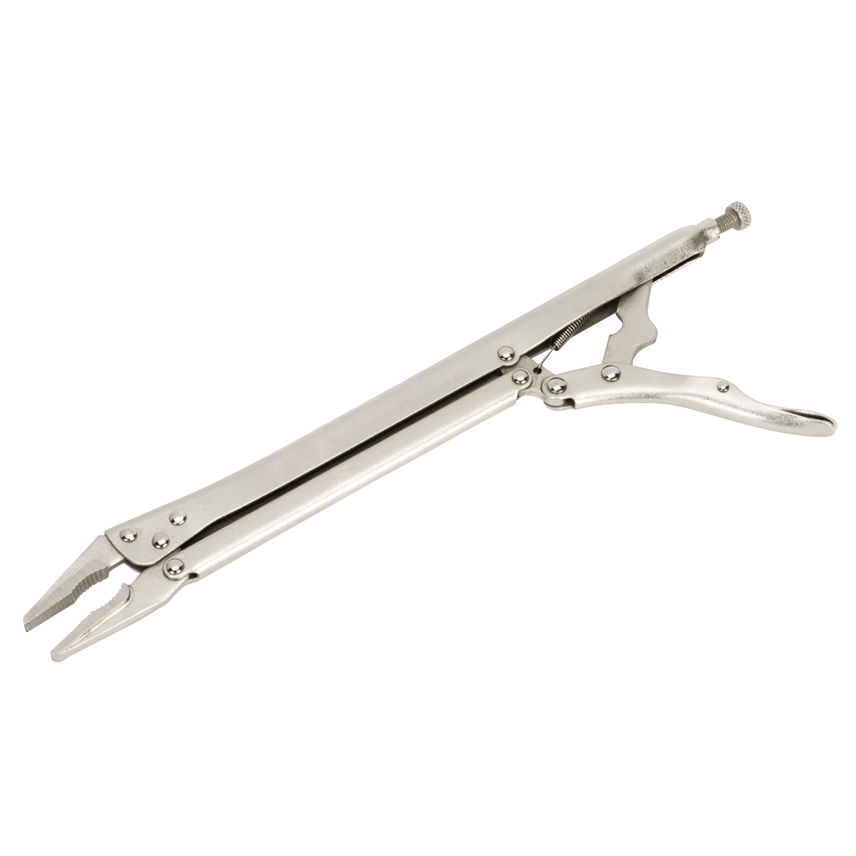 Sealey Locking Pliers Extra-Long With Adjustable Grip Jaws 375mm Silver S0841