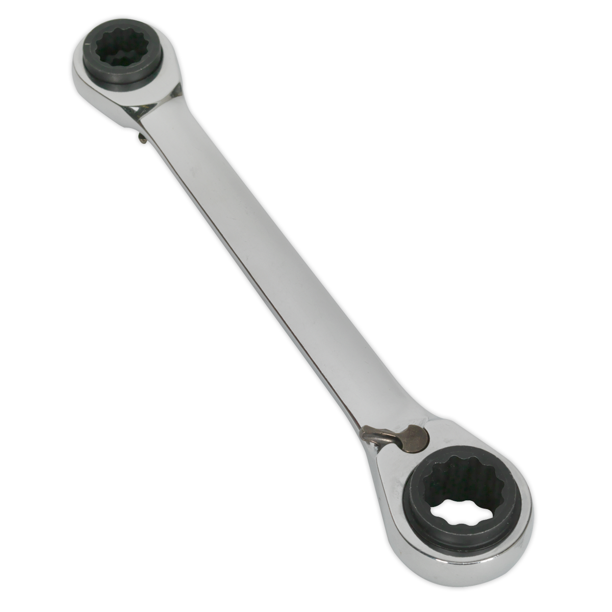 Sealey Ratchet Ring Spanner 4-in-1 Reversible Metric Chrome Vanadium Steel S0983