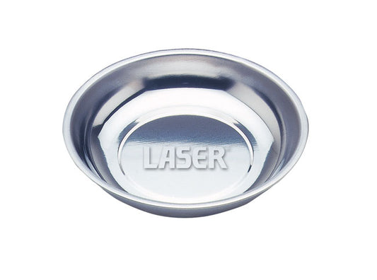 LASER 2908 Parts Tray Magnetic 150mm Diameter 20mm Deep Polished Stainless Steel