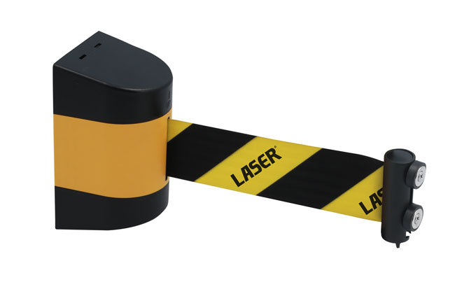 LASER 8528 Barrier Tape Banderole High Visibility Workshop Yellow/Black 3m