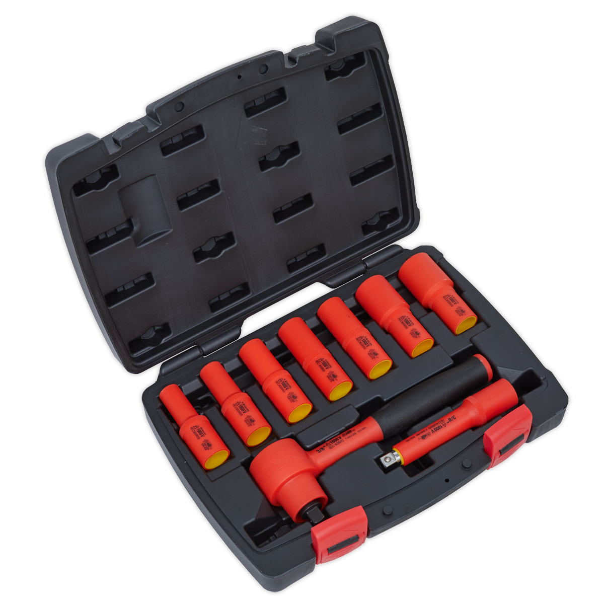 Sealey VDE Insulated 9 Piece Socket Set Hardened Chrome Vanadium Steel AK7942