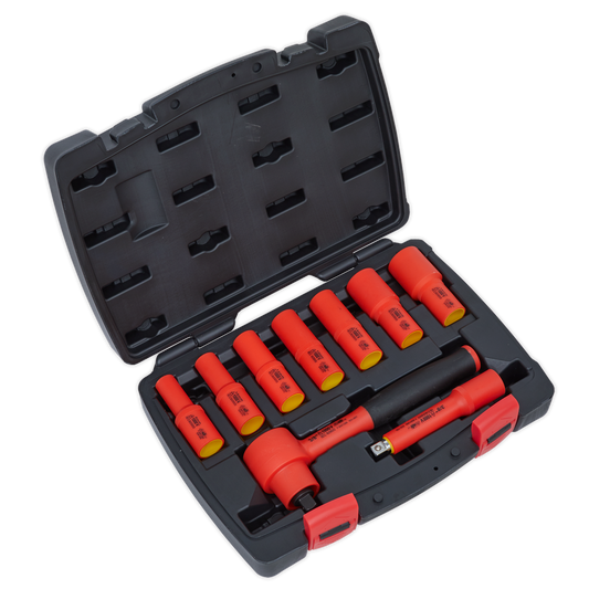 Sealey VDE Insulated 9 Piece Socket Set Hardened Chrome Vanadium Steel AK7942
