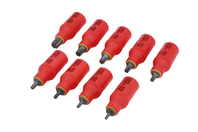LASER 8545 Insulated Torx Star Socket Wrench Set 9pc Live Circuit Safe IEC Rated
