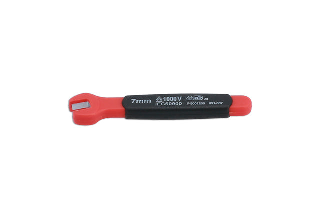 LASER 8546 Fully Insulated Open Ended Spanner 7mm For Hybrid Electric Work