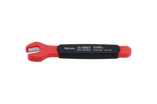 LASER 8547 9 mm Insulated Open Spanner For Hybrid EV Work Chrome Vanadium