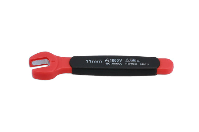 LASER 8548 Insulated Open Ended Spanner 11 mm For Hybrid EV High Voltage Use