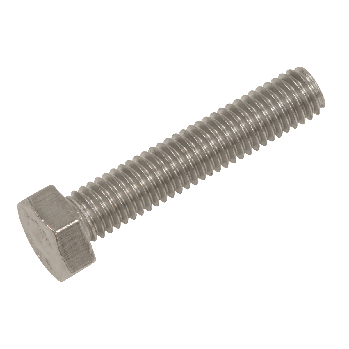 Sealey Stainless Steel Hex Head Set Screw DIN 933 M5 X 25 A2 50 Pieces S525