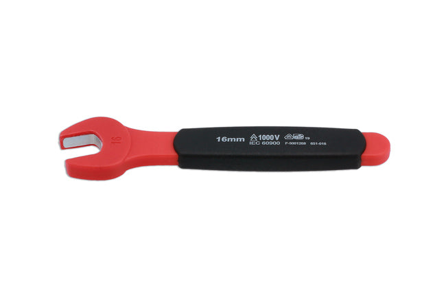 LASER 8550 Insulated Open Ended Spanner 16 mm 1000V VDE GS High Voltage Tool