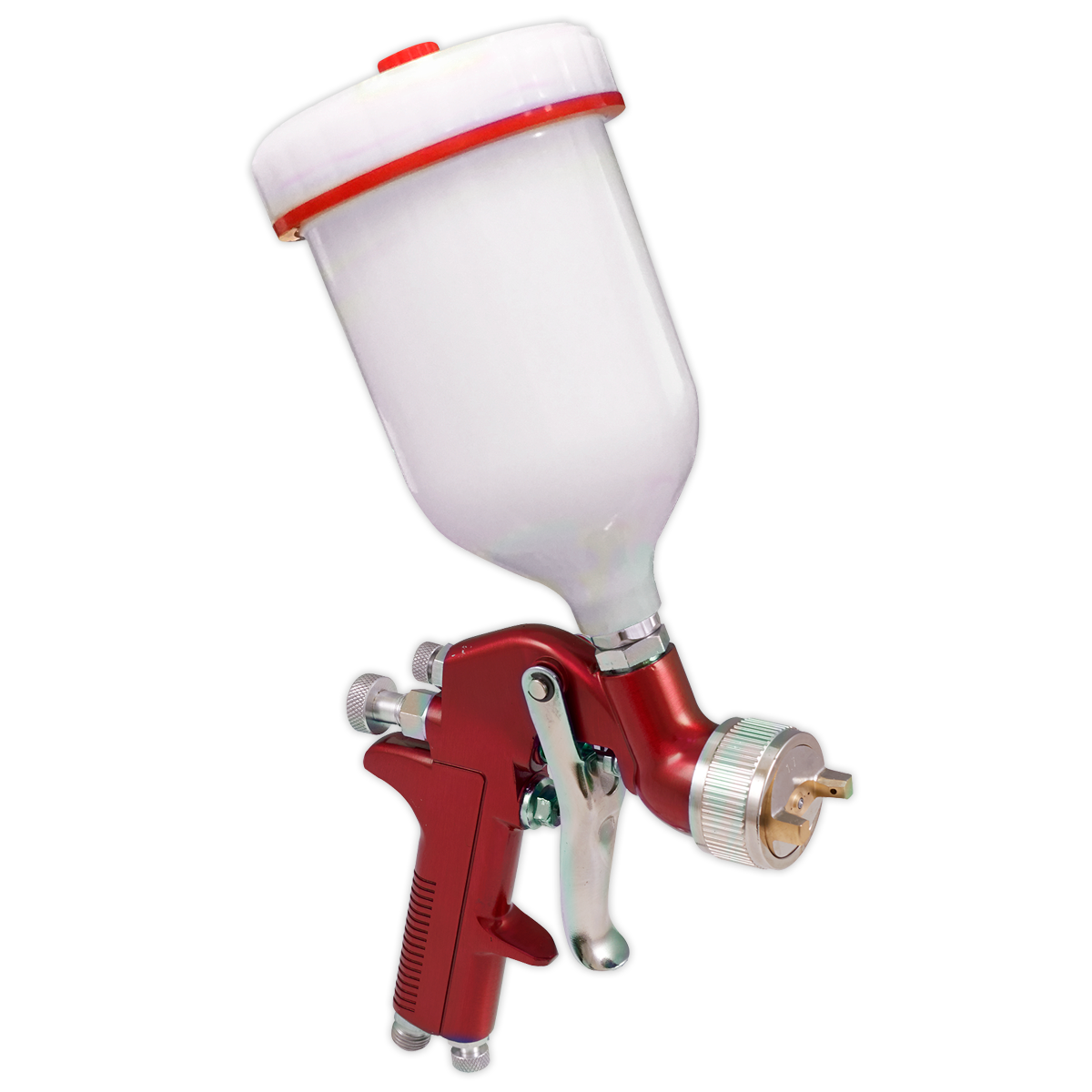 Sealey Gravity Feed Spray Gun 2-Stage Trigger Control 1.4mm Set-Up S714G