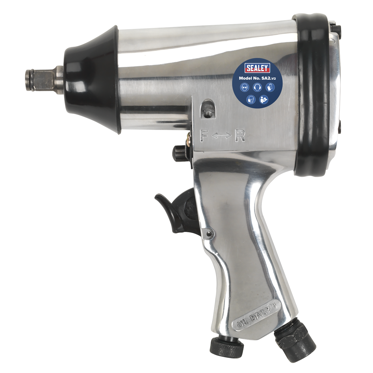 Sealey 1/2" Square Drive Air Impact Wrench Adjustable Air/Torque Control SA2