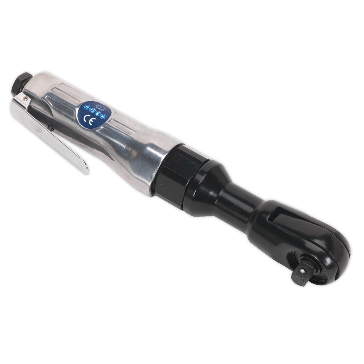 Sealey Air Ratchet Wrench 3/8" Square Drive With Hardened Steel Anvil SA20/S