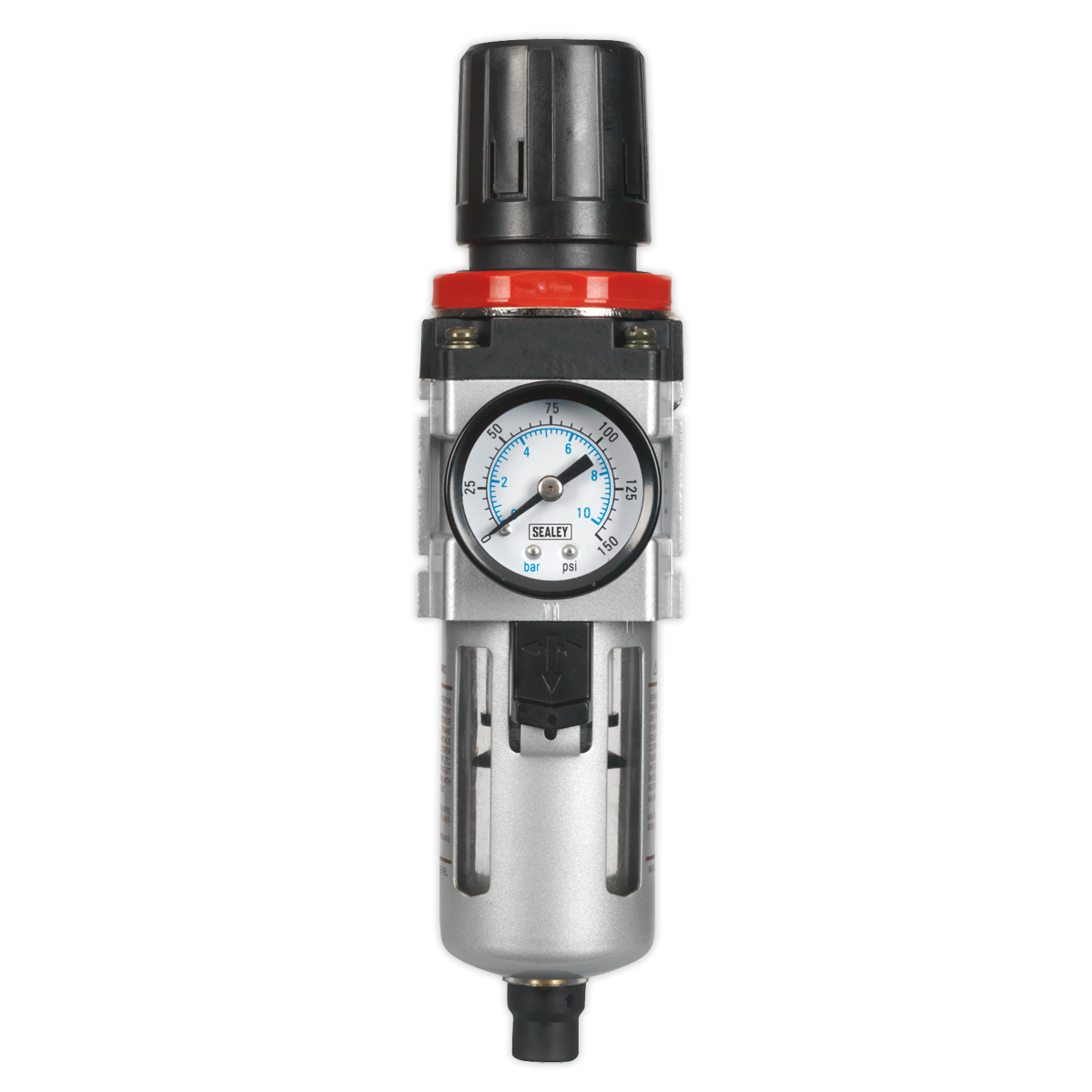 Sealey Air Filter & Regulator With Gauge & Locking Control Knob SA2001/FR