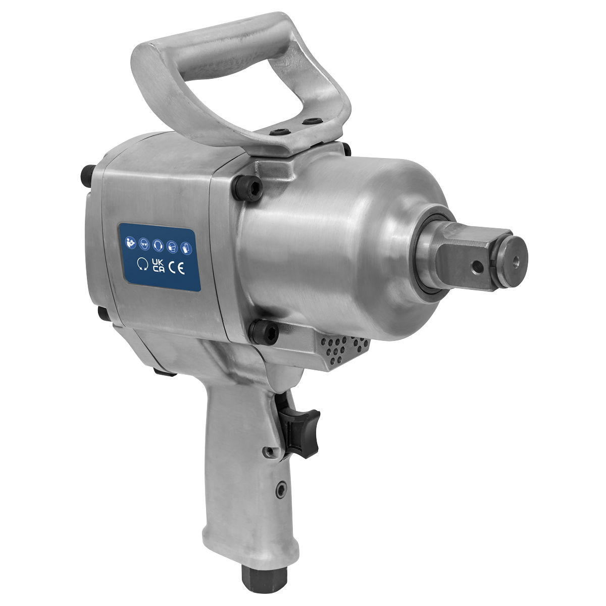 Sealey 1" Square Drive Air Impact Wrench Pistol Type With Top Handle SA297
