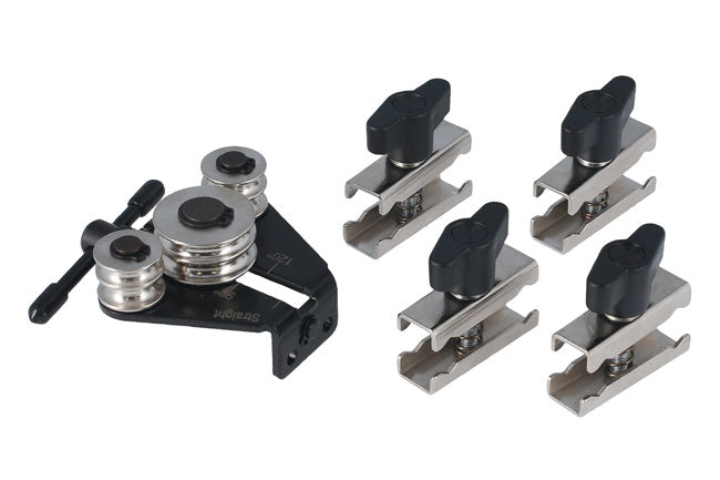LASER 8568 Brake Pipe Bender & Clamp Set Steel Triple Roller T-Bar Tool