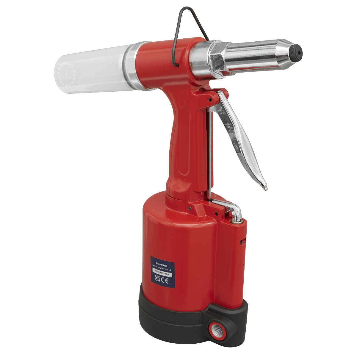 Sealey Air Riveter Trigger Operated With Hardened Steel Jaw Assembly SA31