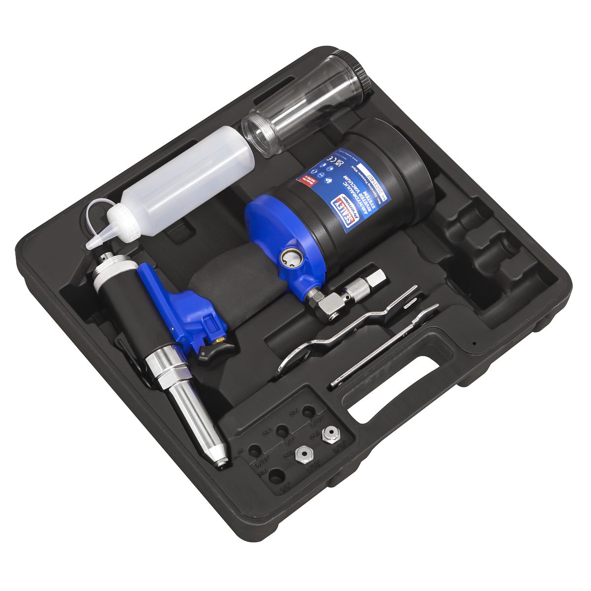 Sealey Air Hydraulic Riveter Heavy Duty Vacuum System Trigger Operated SA316