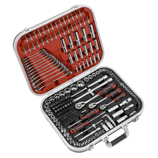 Sealey Socket Set 216 Pieces 1/4" 3/8" 1/2" Square Drive WallDrive AK7982