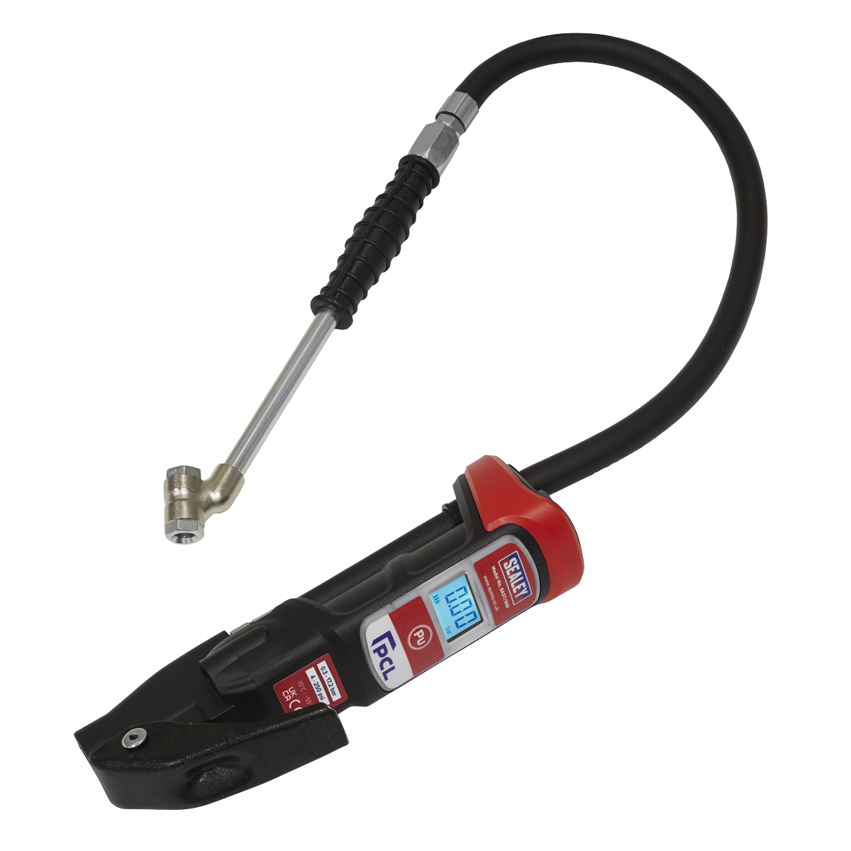Sealey Premier Anodised Digital Tyre Inflator W/ Twin Push-On Connector SA37/96B