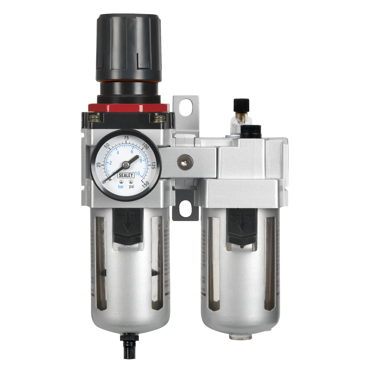 Sealey Air Filter/Regulator/Lubricator With Wall Bracket - High Flow SA4001