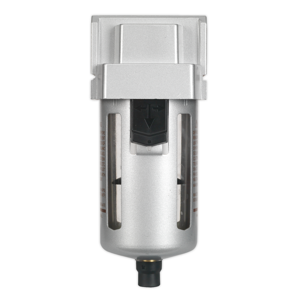 Sealey Air Filter With Automatic drain tap & Metal Bowl - High Flow SA4001F