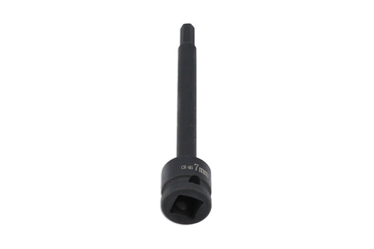 LASER 8583 Screwdriver Allen Key Impact Hex Bit 7mm 1/4" Drive Chrome Molybdenum
